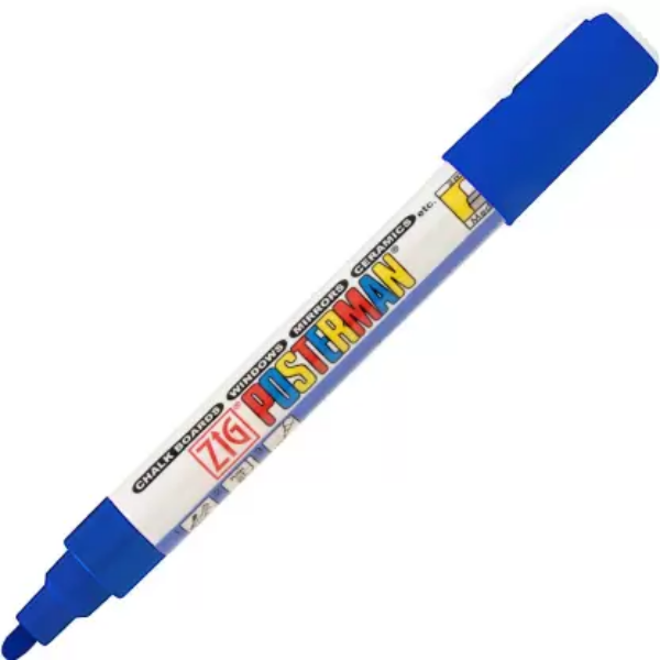 Picture of Zig Posterman Marker Blue - 2mm Medium