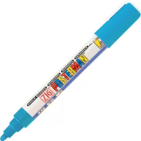 Picture of Zig Posterman Marker Light Blue  - 2mm Medium  