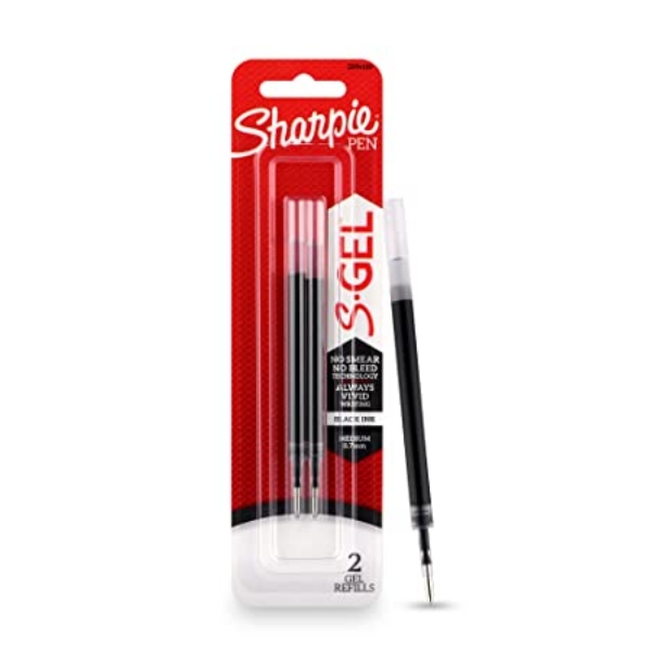 Picture of SHARPIE S.GEL PEN REFILL 0.7MM BLACK PK OF 2-2096168