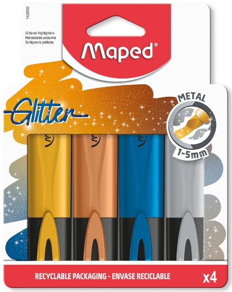 Picture of MAPED GLITTER HIGHLIGHTER METALLIC COLOR SET OF 4-742000