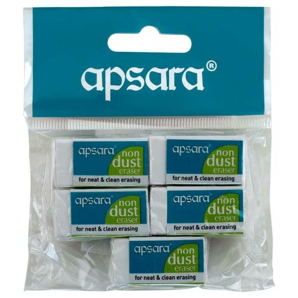 Picture of APSARA NON DUST ERASER SET OF 5-1023