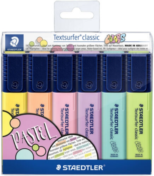 Picture of Staedtler Textsurfer Pastel Highlighter - Set of 6