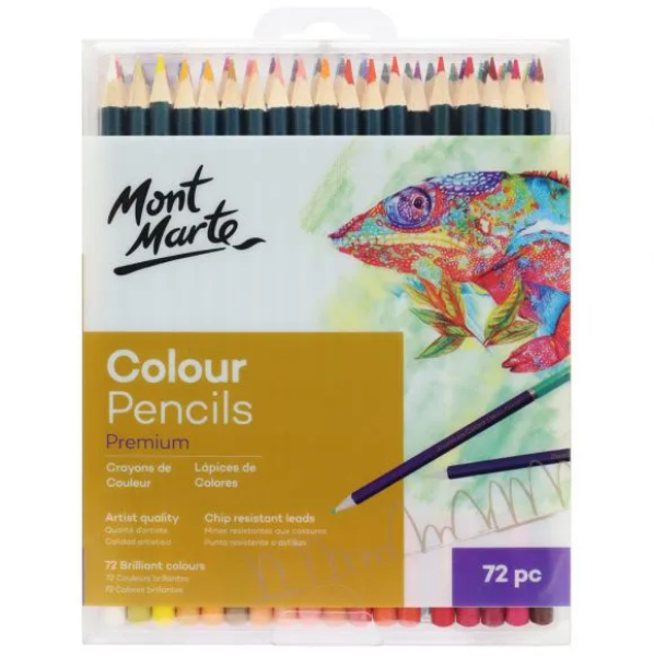 Picture of Mont Marte Colour Pencil Set - 72 Pieces
