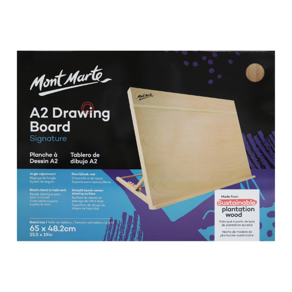 Picture of Mont Marte Drawing Board A2 with Elastic Band	