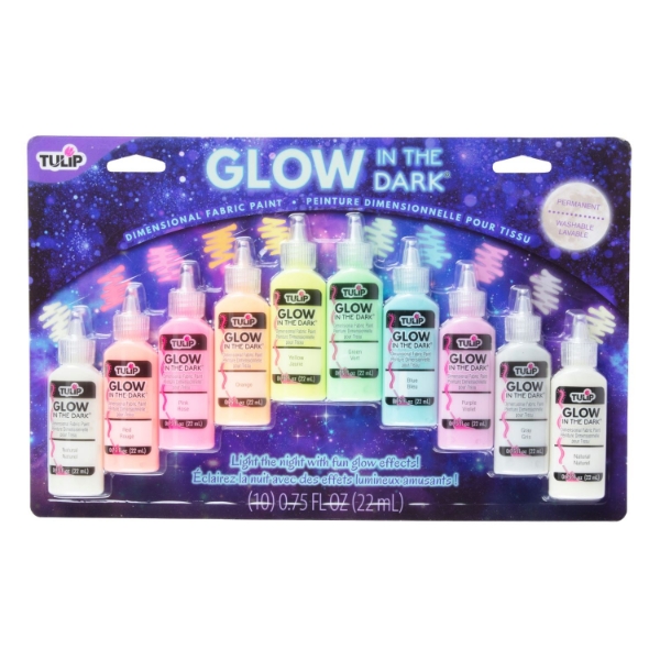 Picture of Tulip Fabric Multi Dimensional Glow In The Dark Set Of 10 - 44417