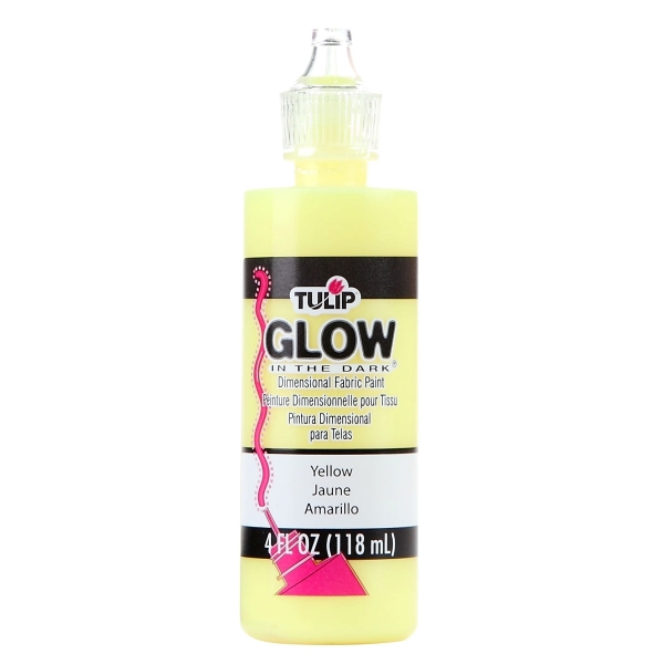 Picture of Tulip Dimensional Fabric Paint Glow in the dark -  Yellow 118ml
