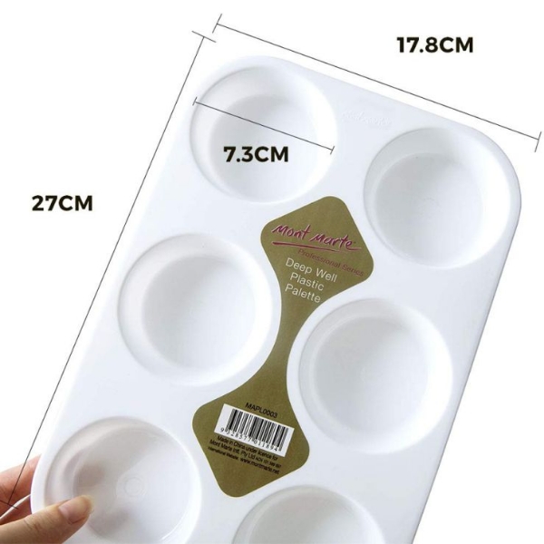 Picture of Mont Marte Deep Well Plastic Palette - 6 Hole