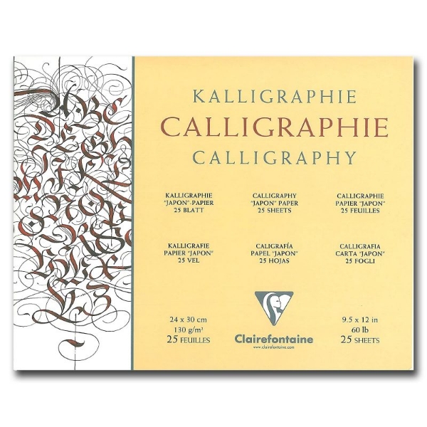 Picture of CLAIREFONTAINE CALLIGRAPHY PAD 130GSM 24X30-25S-96439C