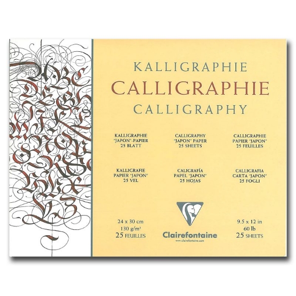 Picture of CLAIREFONTAINE CALLIGRAPHY PAD 130GSM 24X30-25S-96439C
