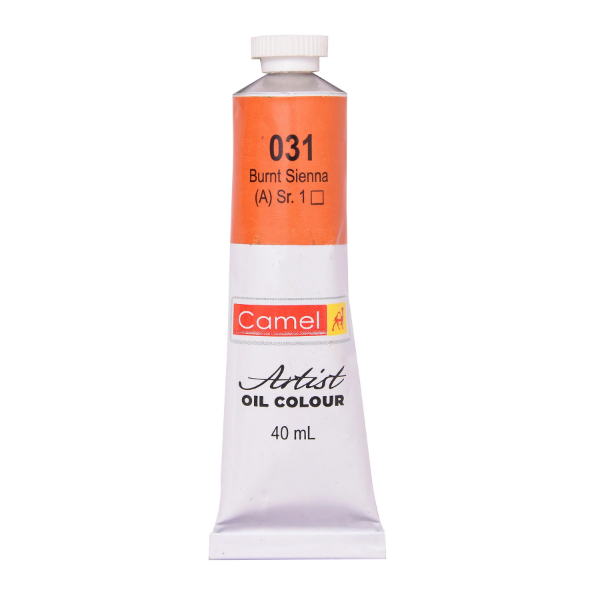 Picture of Camlin Artists Oil Colour Tube - SR1 40ml Burnt Sienna (031)
