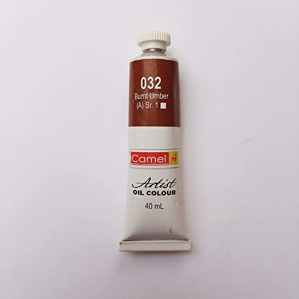 Picture of Camlin Artists Oil Colour Tube - SR1 40ml Burnt Umber (032)