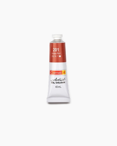 Picture of Camlin Artists Oil Colour Tube - SR1 40ml Indian Red (201)
