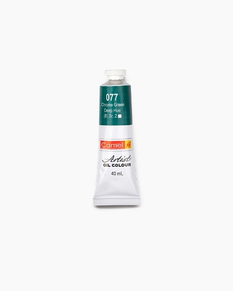 Picture of Camlin Artists Oil Colour Tube - SR2 40ml Chrome Green Deep Hue (077)