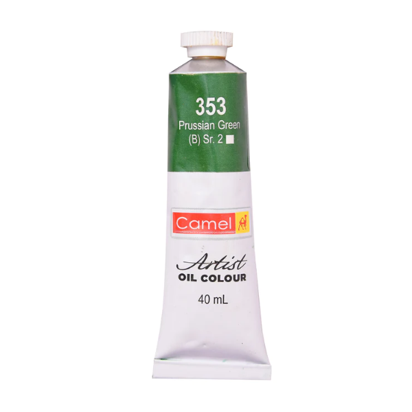 Picture of Camlin Artists Oil Colour Tube - SR2 40ml Prussian Green (353)