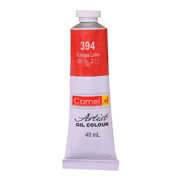 Picture of Camlin Artists Oil Colour Tube - SR2 40ml Scarlet Lake (394)