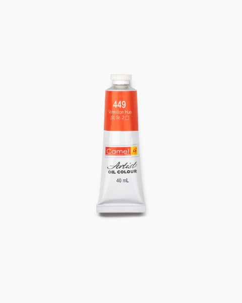 Picture of Camlin Artists Oil Colour Tube - SR2 40ml Vermilion Hue (449)