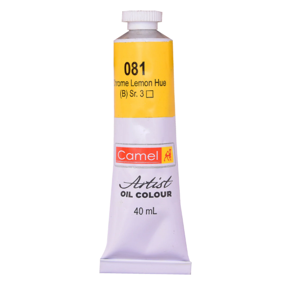 Picture of Camlin Artists Oil Colour Tube - SR3 40ml Chrome Lemon (081)