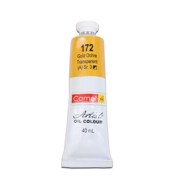 Picture of Camlin Artists Oil Colour Tube - SR3 40ml Gold Ochre Transparent (172)