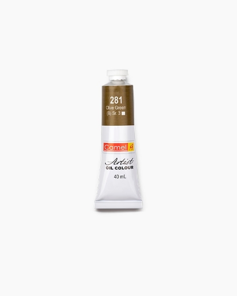 Picture of Camlin Artists Oil Colour Tube SR3 40ml Olive Green (281)