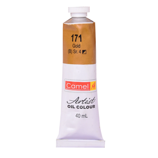 Picture of Camlin Artists Oil Colour Tube SR4 40ml Gold (171)