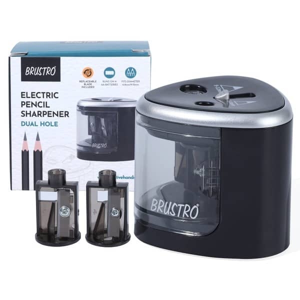 Picture of BRUSTRO ELECTRIC PENCIL SHARPENER DUAL HOLE