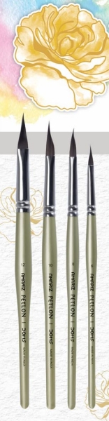 Picture of DOMS AMARIZ PETLON PETAL BRUSH SET Of 4 (NO.6, 8, 10 & 12) 