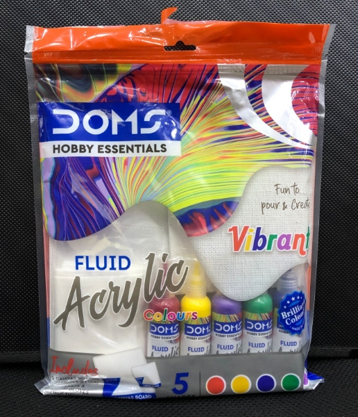 Picture of DOMS FLUID ACRYLIC VIBRANT KIT SET OF 5