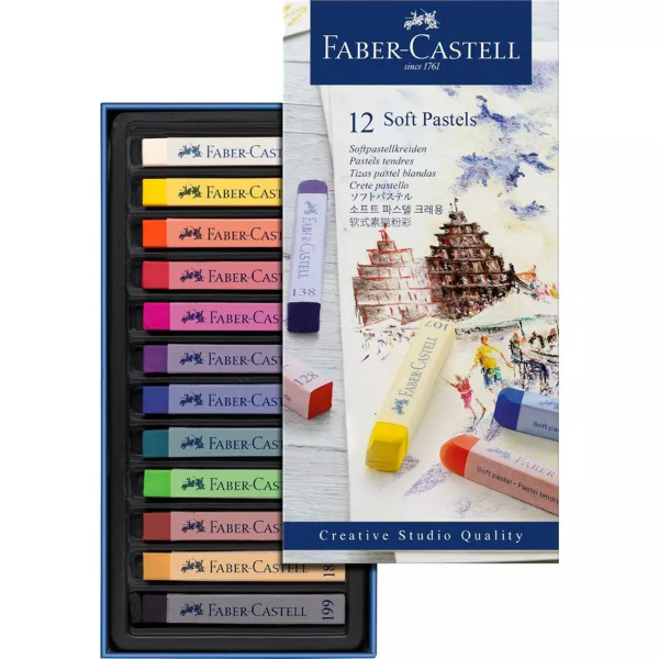 Picture of Faber Castell Soft Pastel - Set of 12 (128312)