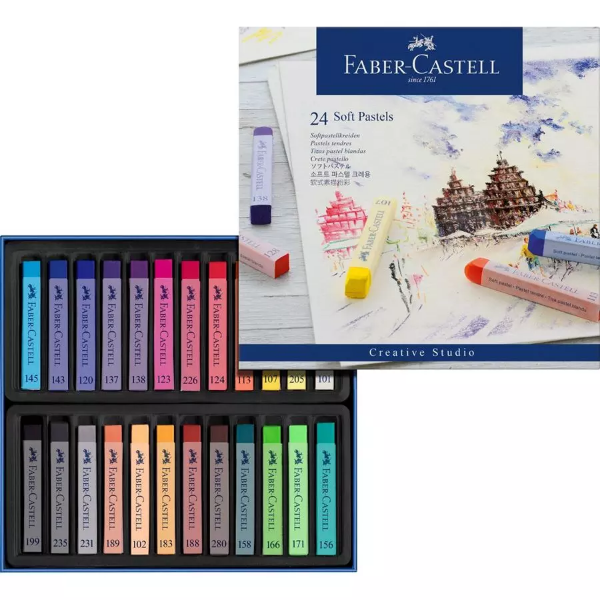 Picture of Faber Castell Soft Pastel - Set of 24 (128324)