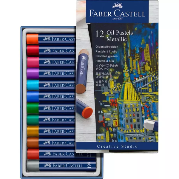 Picture of Faber Castell Oil Pastel Metallic - Set of 12 (127014)