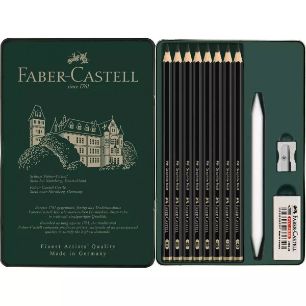 Picture of Faber Castell Pitt Graphite Pencil Matt - Set of 11 (115220)