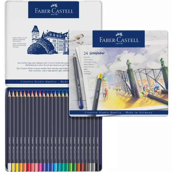 Picture of Faber Castell Goldfaber Colour Pencil - Set of 24