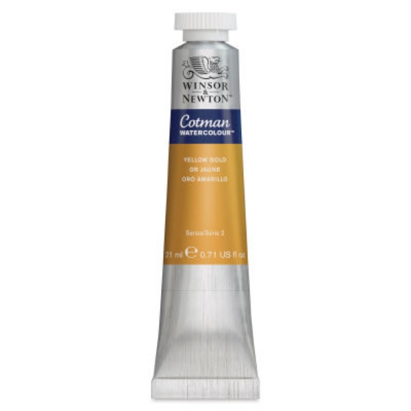 Picture of Winsor & Newton Cotman Metallic Watercolour 21ml - SR2 - Yellow Gold 