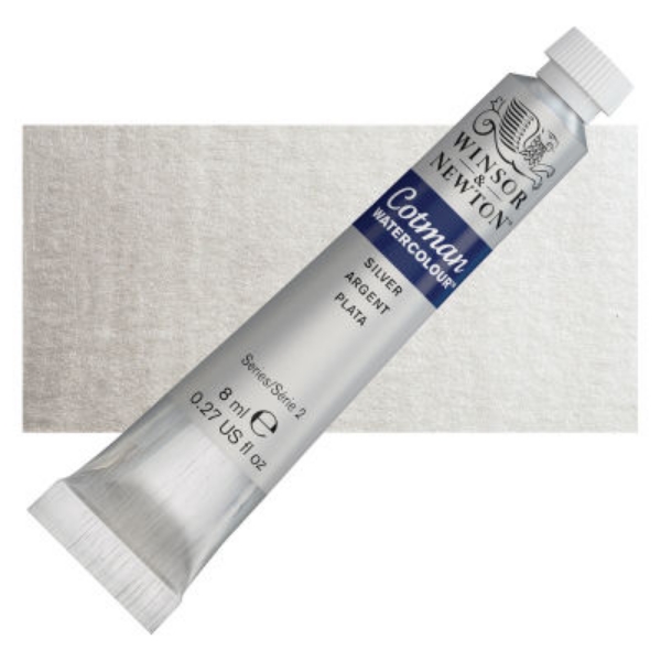 Picture of Winsor & Newton Cotman Metallic Watercolour 21ml - SR2 - Silver 