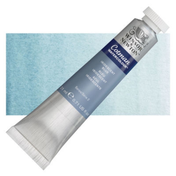 Picture of Winsor & Newton Cotman Metallic Watercolour 21ml - SR2 - Iridescent Blue 