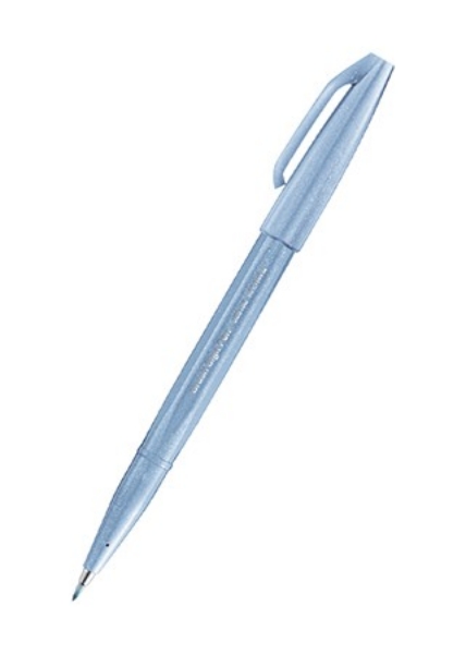 Picture of Pentel Brush Sign Pen - Grey Blue