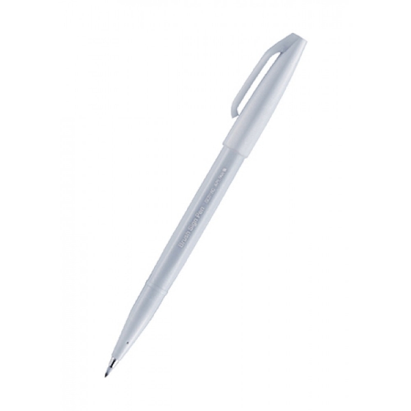 Picture of Pentel Brush Sign Pen - Light Grey