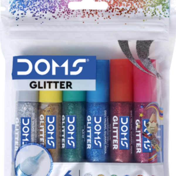 Picture of DOMS GLITTER 6 SHADES 10ML