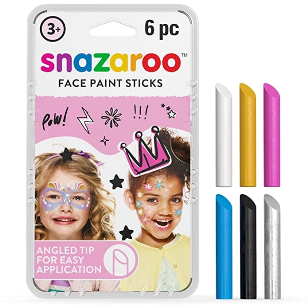 Picture of Snazaroo Face Paint Sticks - Set of 6 (Includes Metallic Colours)