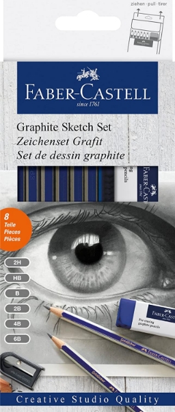 Picture of Faber Castell Goldfaber Graphite Sketch Set (Creative Studio Quality)