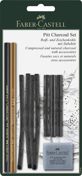 Picture of Faber Castell Pitt Charcoal - Set of 10