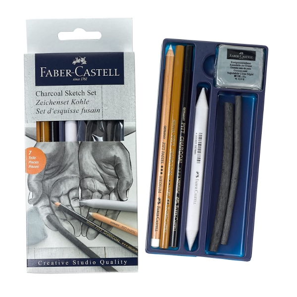 Picture of Faber Castell Charcoal Sketch - Pack of 7