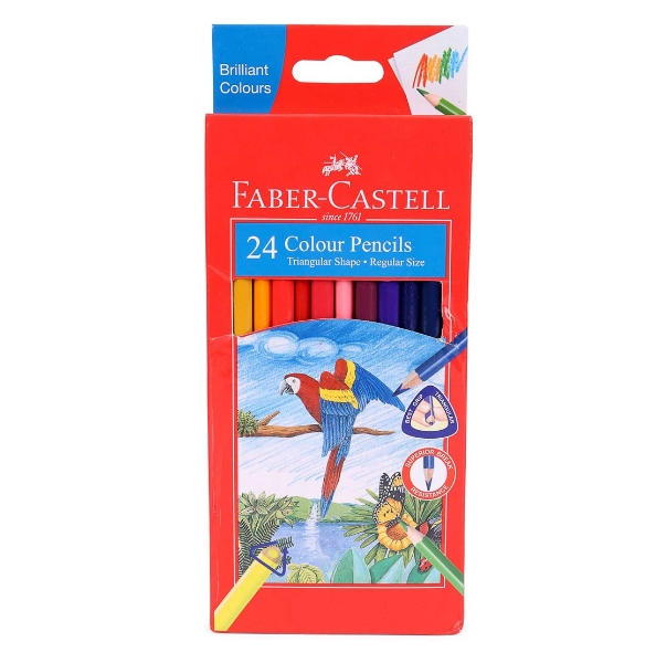 Picture of Faber Castell Trio Colour Pencils - Set of 24
