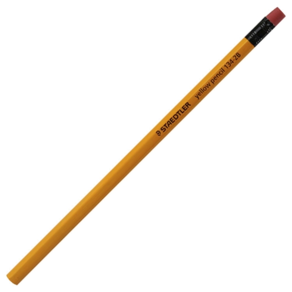 Picture of Staedtler Yellow Pencil - HB with Eraser Tip Set of 10