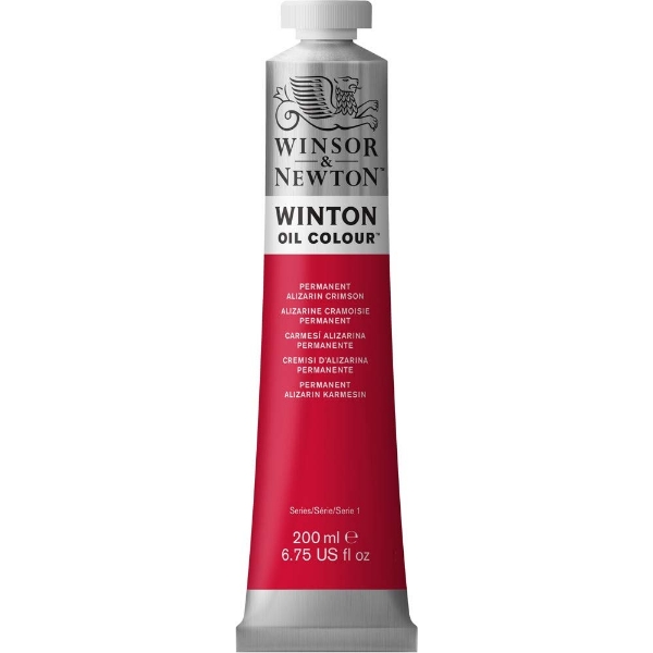 Picture of Winsor & Newton Winton Oil Colour - 200ml Permanent Alizarin Crimson