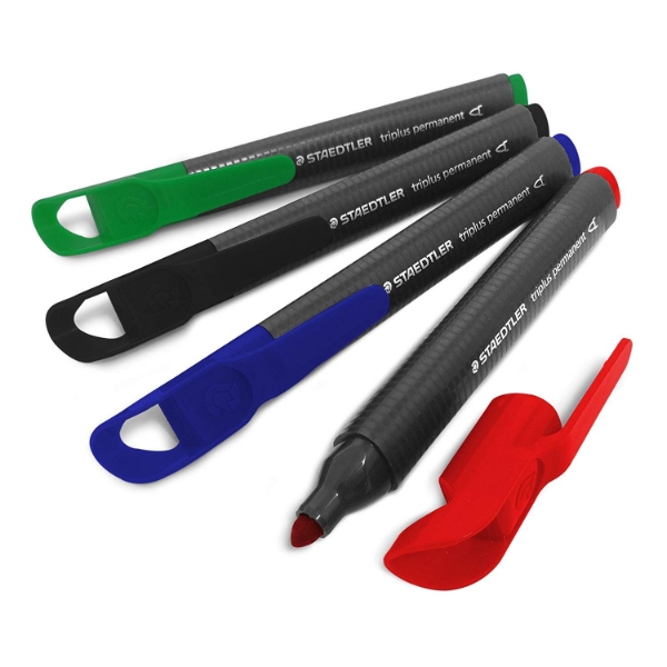 Picture of Staedtler Triplus Permanent Marker - Set of 4 (2mm)