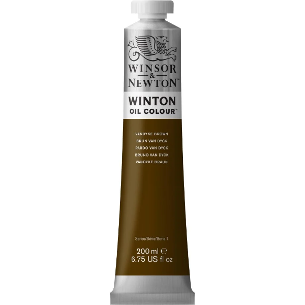 Picture of Winsor & Newton Winton Oil Colour - 200ml Vandyke Brown 676