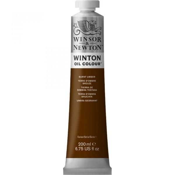 Picture of Winsor & Newton Winton Oil Colour - 200ml Burnt Umber