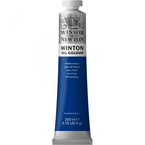 Picture of Winsor & Newton Winton Oil Colour - 200ml Phthalo Blue