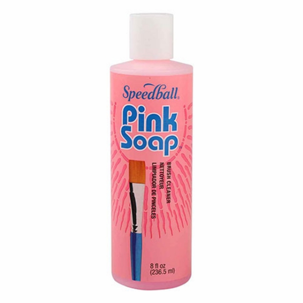 Picture of Speedball Pink Soap - 237ml (Brush Cleaner)